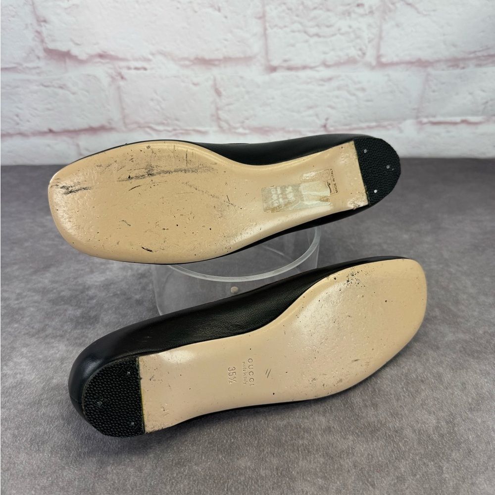 Rare Gucci Kingsnake Women’s Ballet Leather Flats 35.5 - Picture 8 of 10